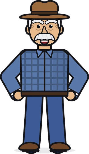 Frank with hands on hips
